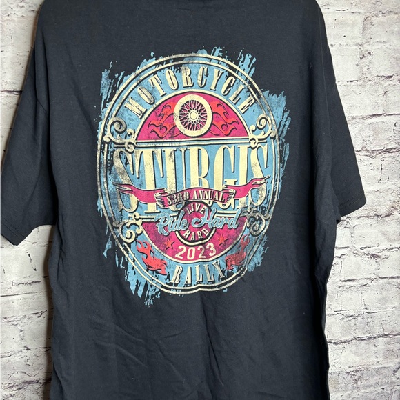 NWT XL Sturgis short sleeve 2023 black shirt - Picture 4 of 4